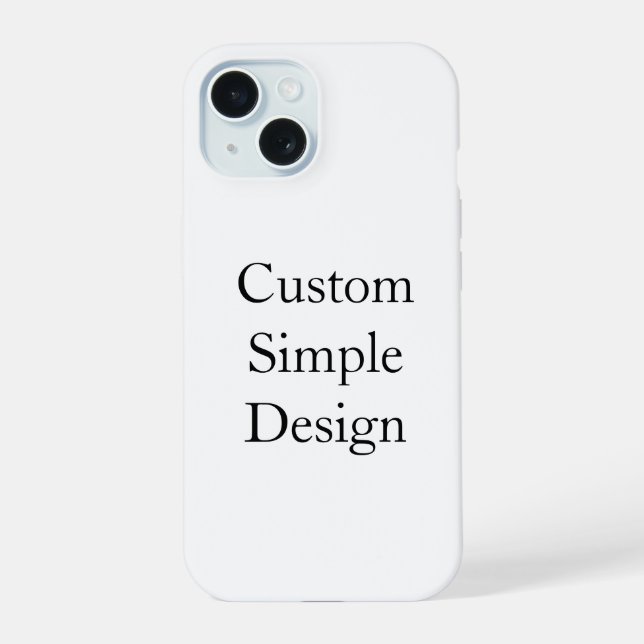 Coque iPhone 15 Étui iPhone simple personnalisé promotionnel  (Verso)