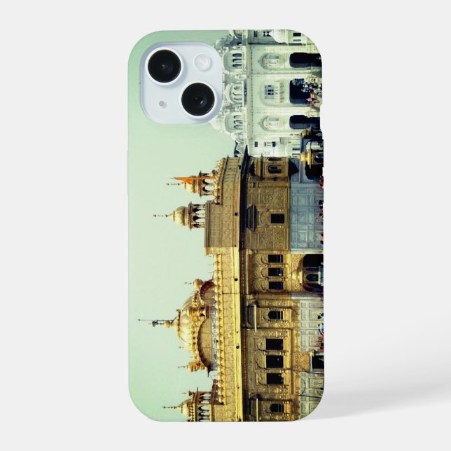 Coque iPhone 15 Étui iPhone Temple d'Or Amritsar - Conception Inde (Verso)