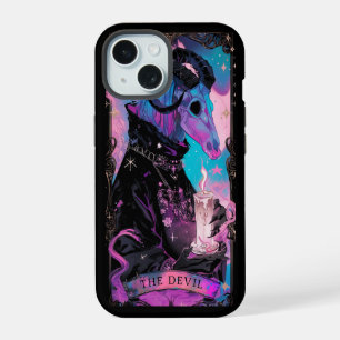 Coque iPhone 15 Étui iPhone The Devil Tarot Card Witchy Vibes