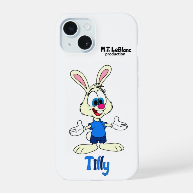 Coque iPhone 15 Étui iPhone Tilly Bunny (Verso)