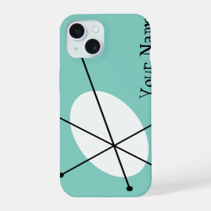 Coque iPhone 15 Étui iPhone 'Votre nom' Dazzle Blue