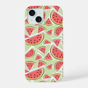Coque iPhone 15 Étui iPhone Watermelon Multi vert