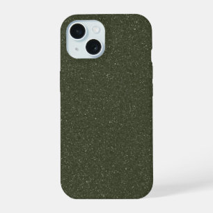 Coque iPhone 15 Étui personnalisable iPhone 15 vert mousse bruit
