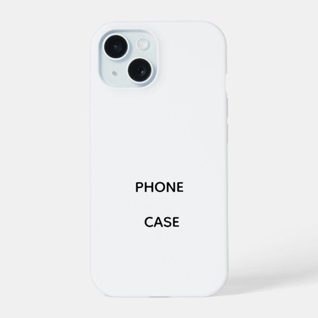 Coque iPhone 15 Étui personnalisé iPhone 15 ajustement mince, bril (Verso)