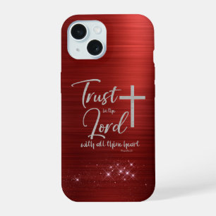 Coque iPhone 15 Étui pour iPhone 12 avec verset biblique KJV Confi
