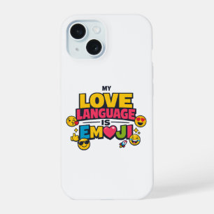 Coque iPhone 15 Étui pour iPhone 15 Amoureux des Émojis Drôles