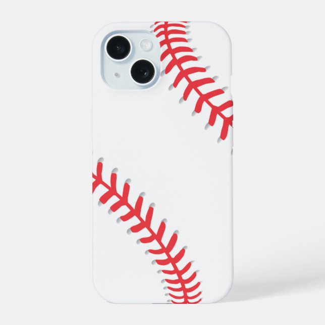 Coque iPhone 15 Étui pour iPhone 15 - Baseball (Verso)