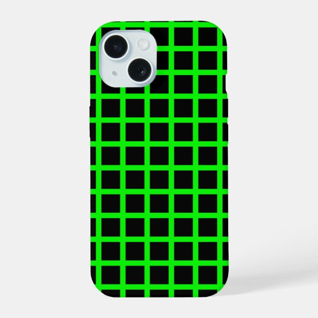 Coque iPhone 15 Étui pour iPhone 15 illusion point Floro  (Verso)