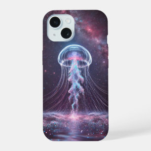 Coque iPhone 15 Étui pour iPhone 15 Méduse Cosmique