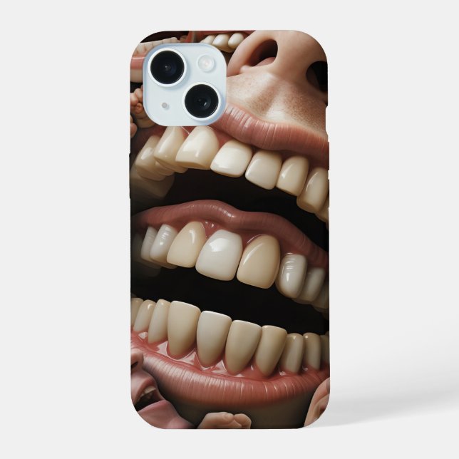 Coque iPhone 15 Étui pour iPhone à dentition (Verso)