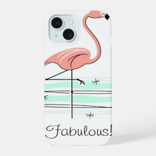 Coque iPhone 15 Étui pour iPhone 'Fabuleux !' Océan des flamants r