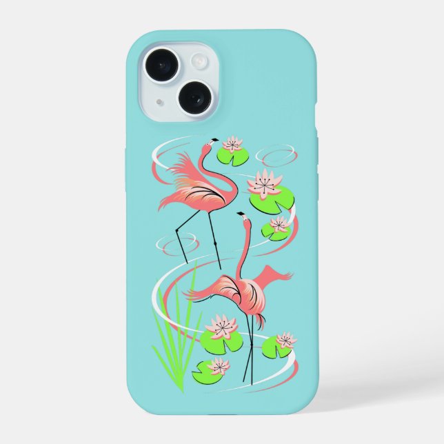 Coque iPhone 15 Étui pour iPhone Flamingo Fandango Slim Duo (Verso)