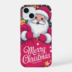 Coque iPhone 15 Étui pour iPhone / iPad Joyeux Noël Père Noël