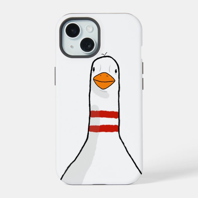 Coque iPhone 15 Étui pour iPhone Silly goose  (Verso)