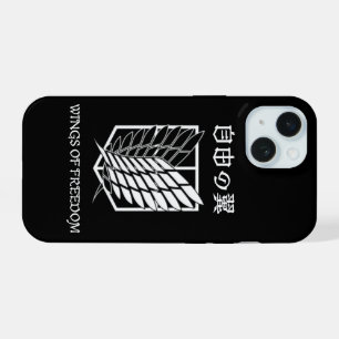 Coque iPhone 15 Étui pour téléphone Attack on Titan Wings of Freed