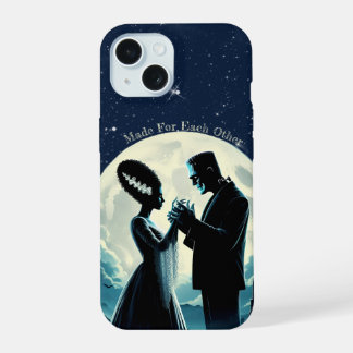 Coque iPhone 15 Étui pour téléphone Frankenstein et Mariée Franken