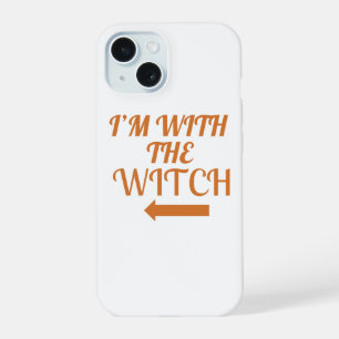 Coque iPhone 15 Étui pour téléphone Je Suis Avec La Sorcière