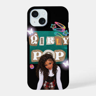 Coque iPhone 15 Étui pour téléphone trois pochette d'album Girly P