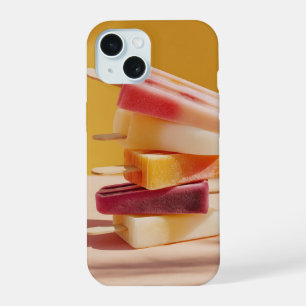 Coque iPhone 15 Étui technologique vibrant pour popsicles d'été