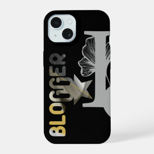 Coque iPhone 15 Étuis iPhone BLOGGER tendance abstrait noir blanc