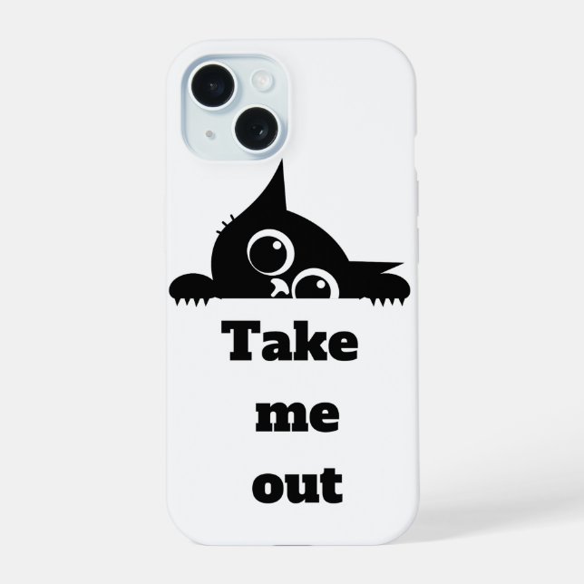 Coque iPhone 15 Étuis pour téléphone Chat  (Verso)