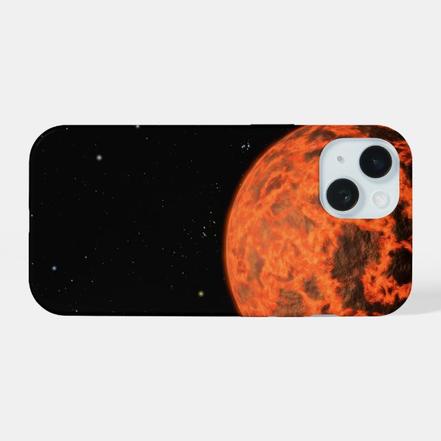 Coque iPhone 15 Exoplanet Ucf-1.01 Orbitant Une Étoile Appelée Gj  (Verso Horizontal)