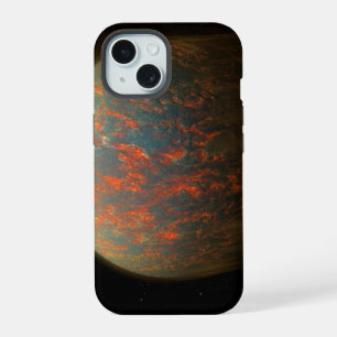 Coque iPhone 15 Exoplanète 55 Cancri e et sa surface en fusion