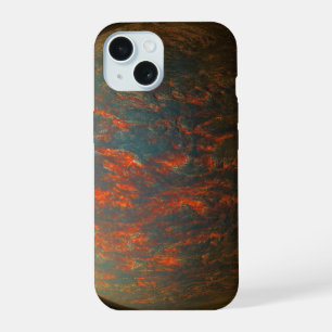 Coque iPhone 15 Exoplanète 55 Cancri e et sa surface en fusion