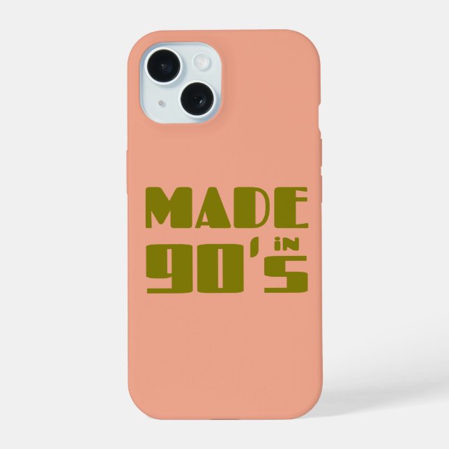Coque iPhone 15 Fabriqué dans les années 90 (Verso)
