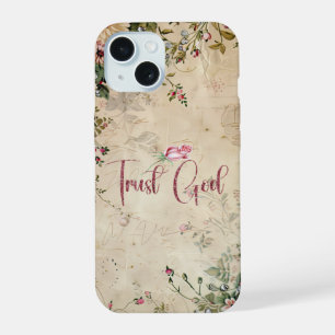 Coque iPhone 15 Faire confiance à Dieu Foi Chrétienne