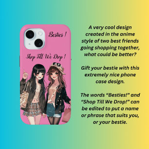 Coque iPhone 15 Faire du shopping jusqu'à en tomber, meilleures am