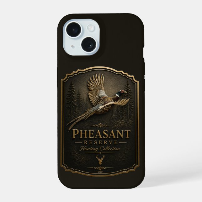 Coque iPhone 15 Faisan, Chasse Royale (Verso)