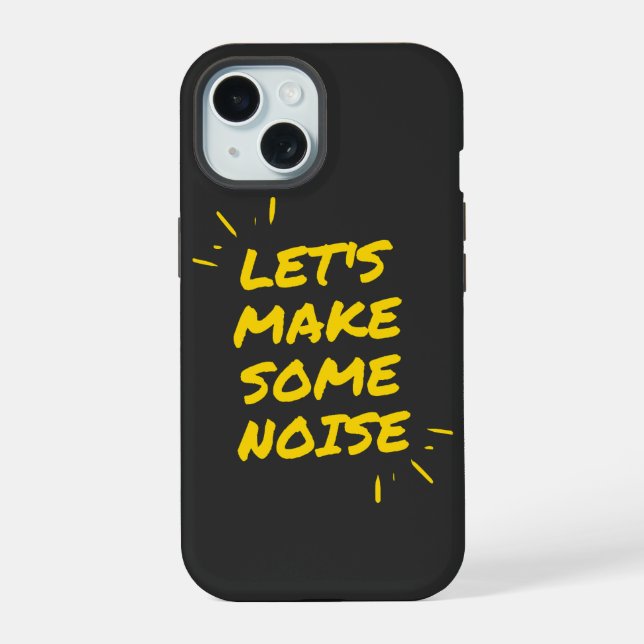 Coque iPhone 15 faisons du bruit (Verso)