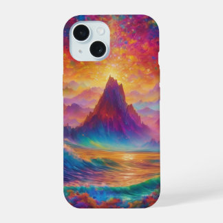 Coque iPhone 15 Faites le tour des vagues de l'esprit