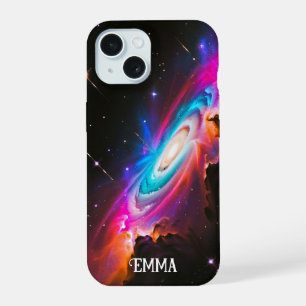 Coque iPhone 15 Fantaisie Céleste Trou Noir Personnalisé