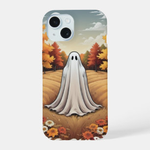 Coque iPhone 15 Fantôme dans la forêt d'automne