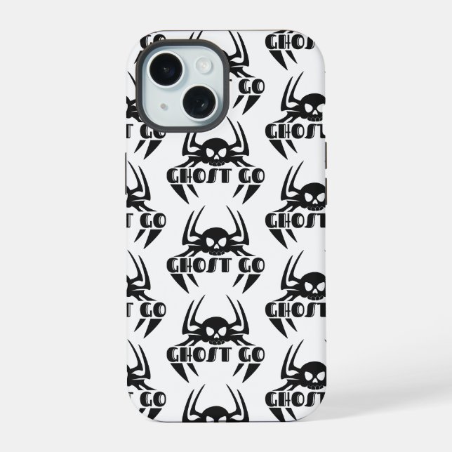 Coque iPhone 15 Fantôme va saison effrayante (Verso)
