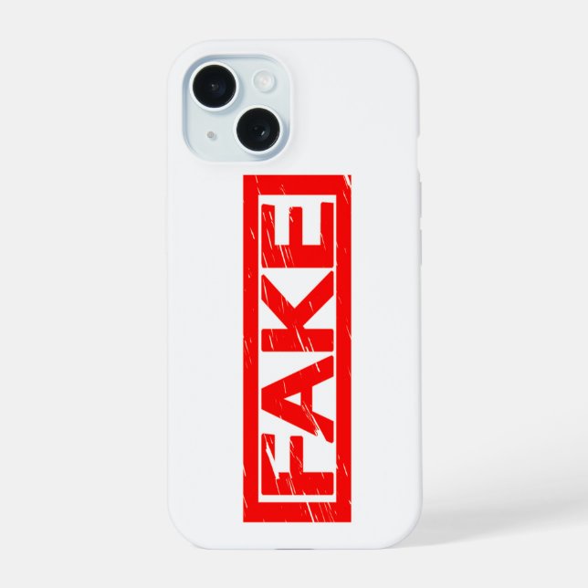 Coque iPhone 15 Faux timbre (Verso)