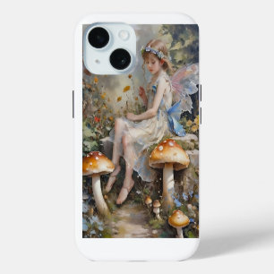 Coque iPhone 15 Fée Champignon Fantaisiste