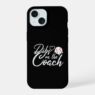 Coque iPhone 15 Femme de l'entraîneur de baseball a la priorité su
