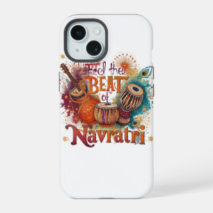 Coque iPhone 15 Festive Beats - Colorful Navratri Celebration Desi