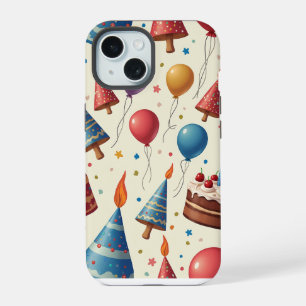 Coque iPhone 15 fête d'anniversaire