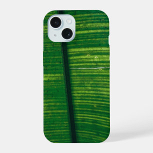 Coque iPhone 15 Feuille verte avec détails du Costa Rica