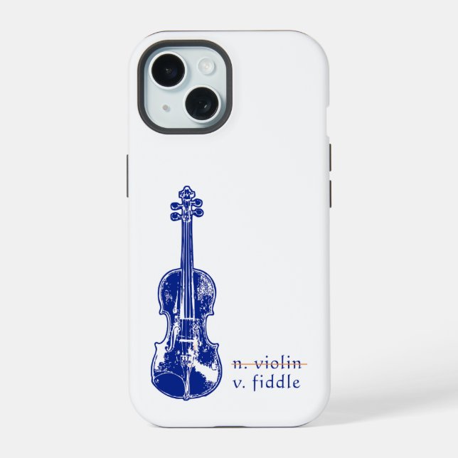 Coque iPhone 15 Fiddle Not Violin Bluegrass Country Music Gift (Verso)