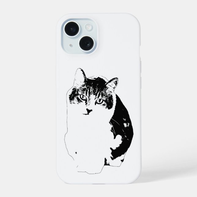 Coque iPhone 15 Figure Moderne Douce (Verso)