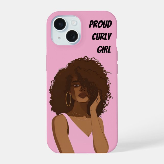 COQUE iPhone 15 FILLE CURLY (Verso)
