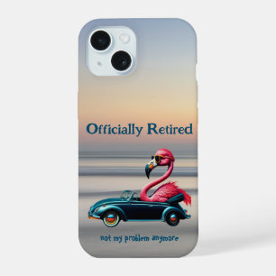 Coque iPhone 15 Flamant rose rose officiellement retraité en conve