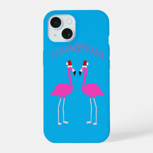 Coque iPhone 15 Flamingos Lesbiennes de Noël Flamingo Belles