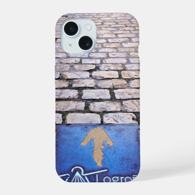 Coque iPhone 15 Flèche jaune (Verso)