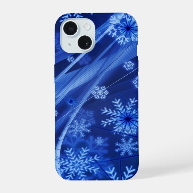 Coque iPhone 15 Flèches bleues (Verso)